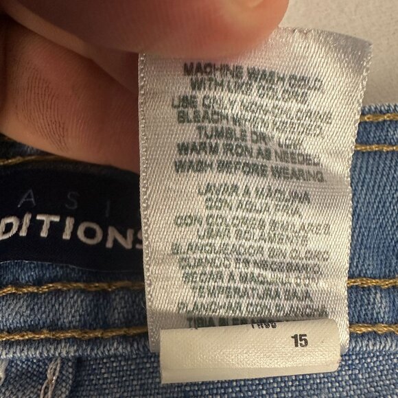 Basic Editions Light Wash Straight Leg Jeans Mens Size 38x30 Casual Denim - Picture 6 of 11